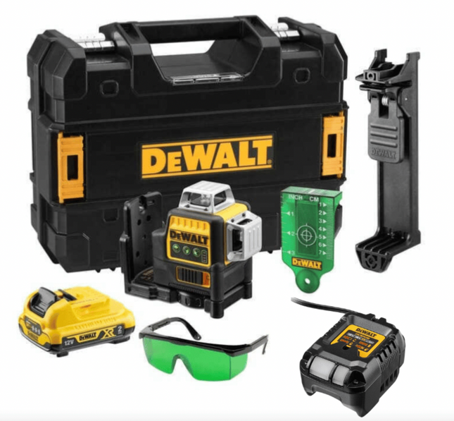 Livella Laser Multi linea 3x360° XR 12V (1x2,0 Ah) - DEWALT DCE089D1G-QW